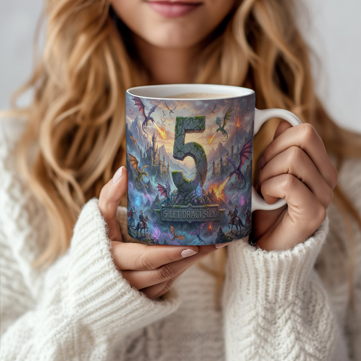Narozeninový hrnek 5 let – 5 LET DRAČÍ SÍLY