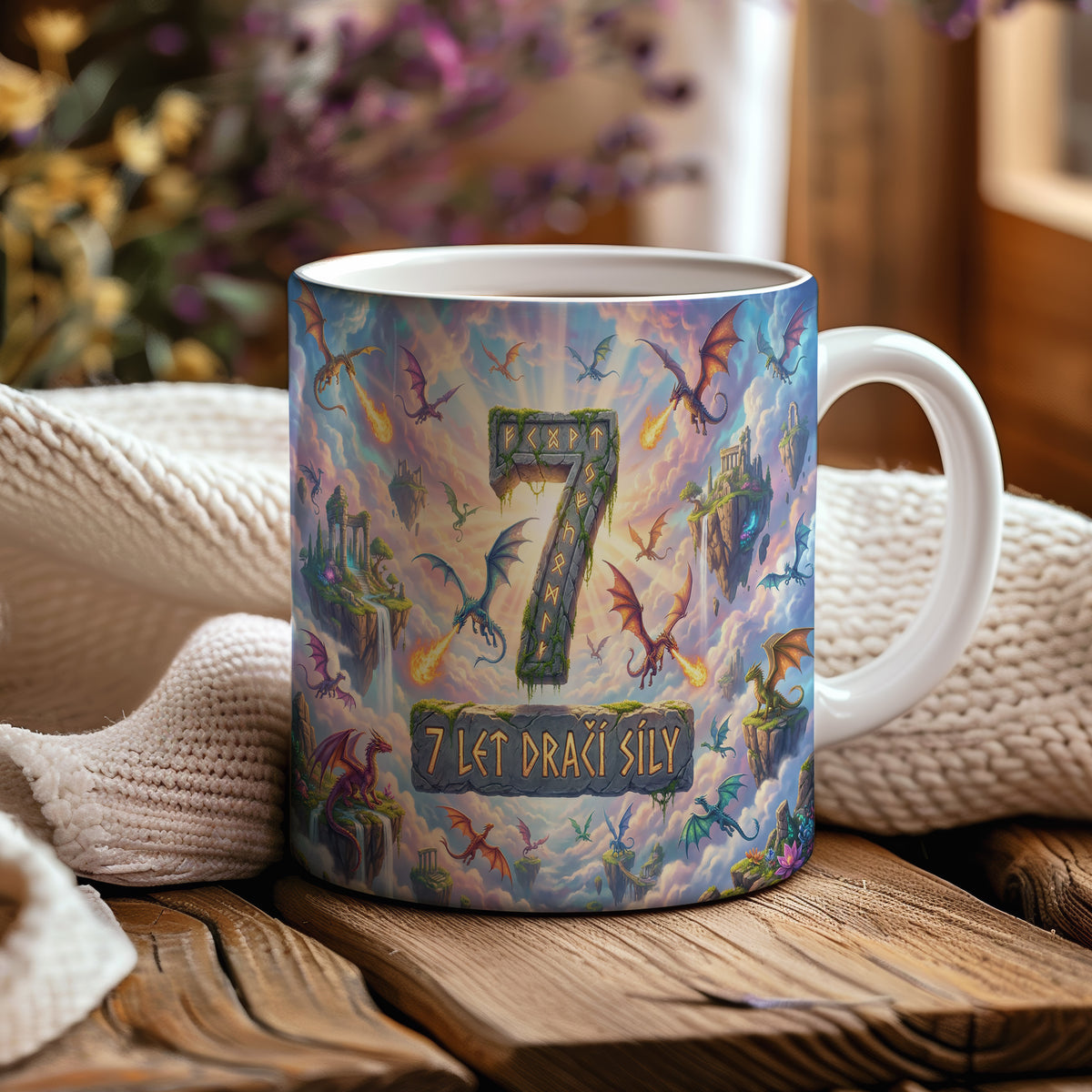 Narozeninový hrnek 7 let – 7 LET DRAČÍ SÍLY