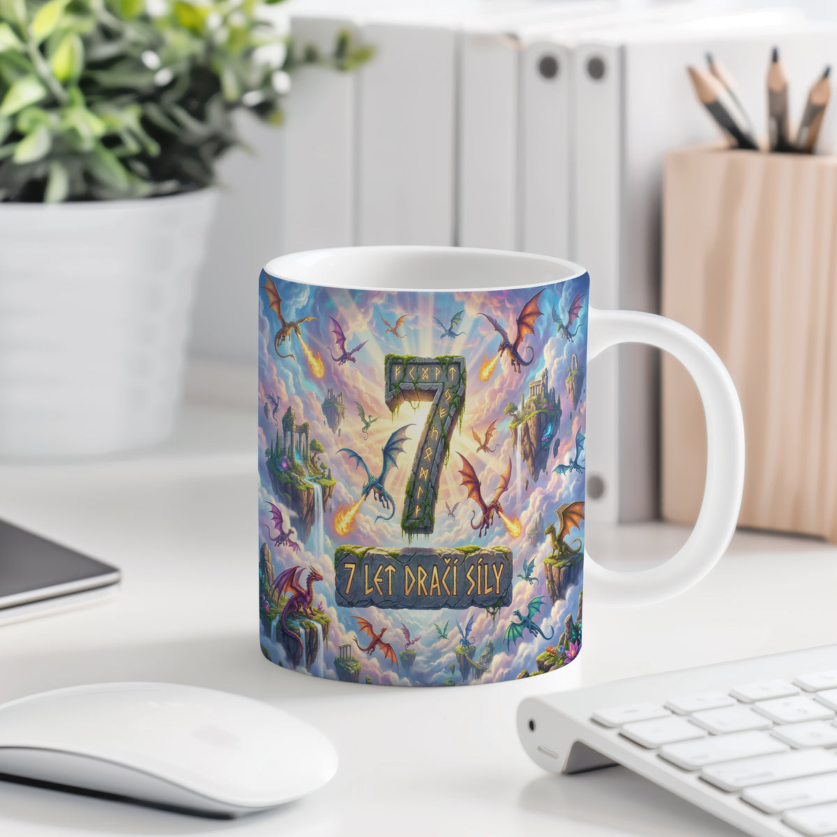 Narozeninový hrnek 7 let – 7 LET DRAČÍ SÍLY