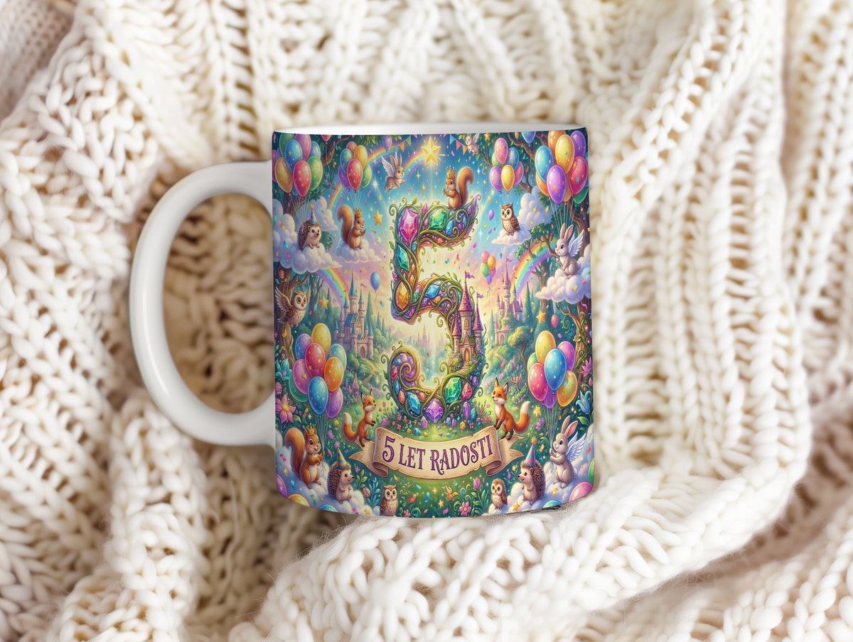 Narozeninový hrnek 5 let – 5 LET RADOSTI