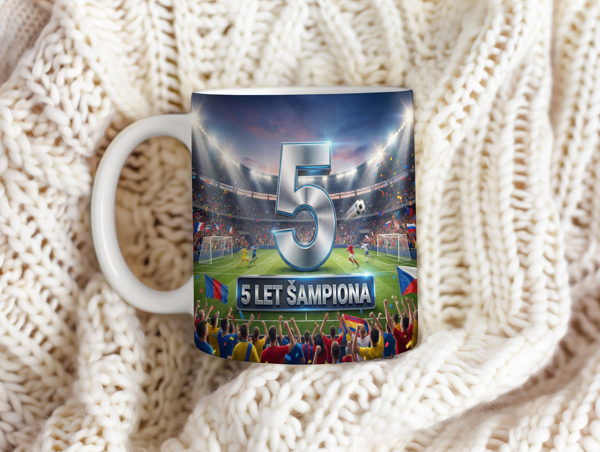 Narozeninový hrnek 5 let – 5 LET ŠAMPIONA