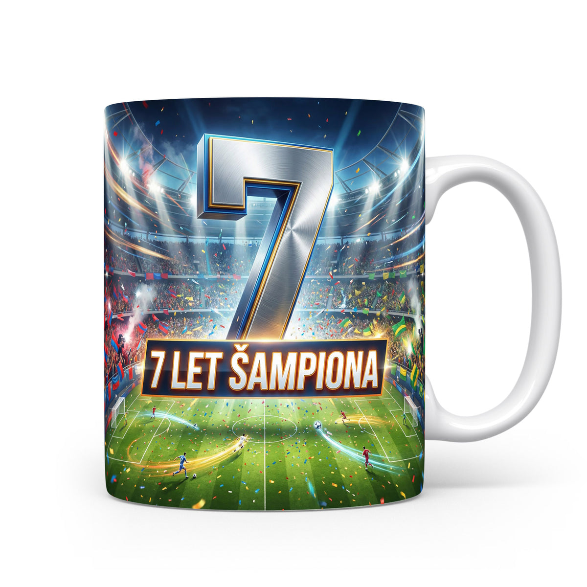 Hrnček s nápisem 7 let šampiona