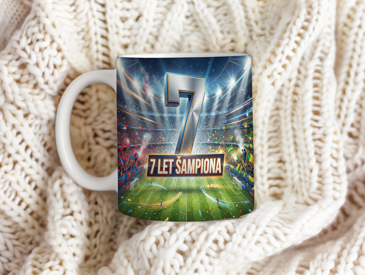 Narozeninový hrnek 7 let – 7 LET ŠAMPIONA