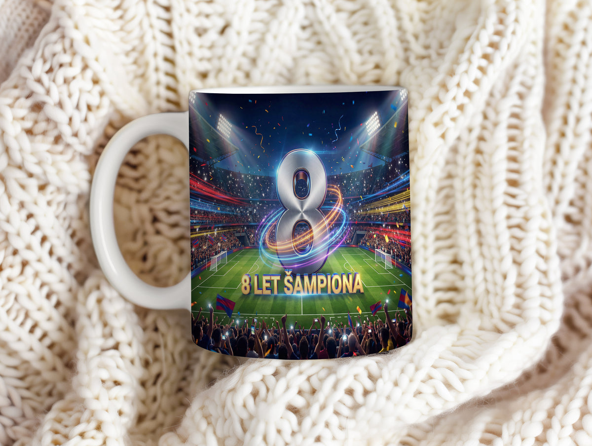 Narozeninový hrnek 8 let – 8 LET ŠAMPIONA