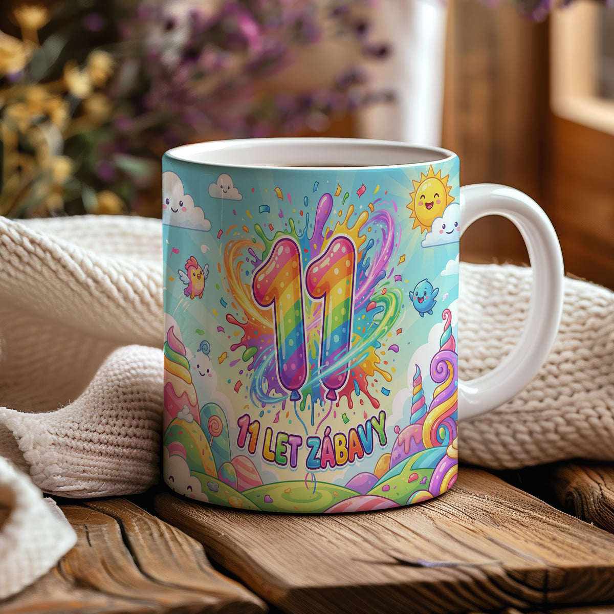 Narozeninový hrnek 11 let – 11 LET ZÁBAVY