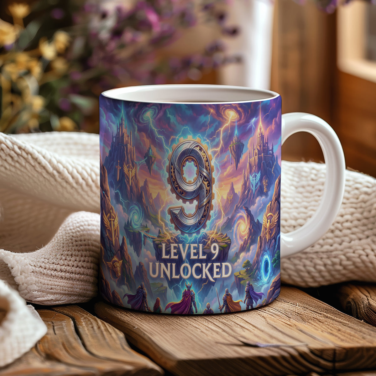 Narozeninový hrnek 9 let – LEVEL 9 UNLOCKED