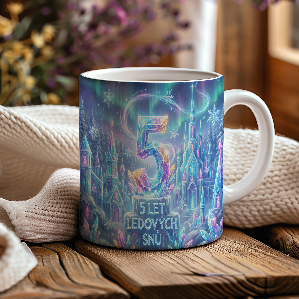 Narozeninový hrnek 5 let – 5 LET LEDOVÝCH SNŮ