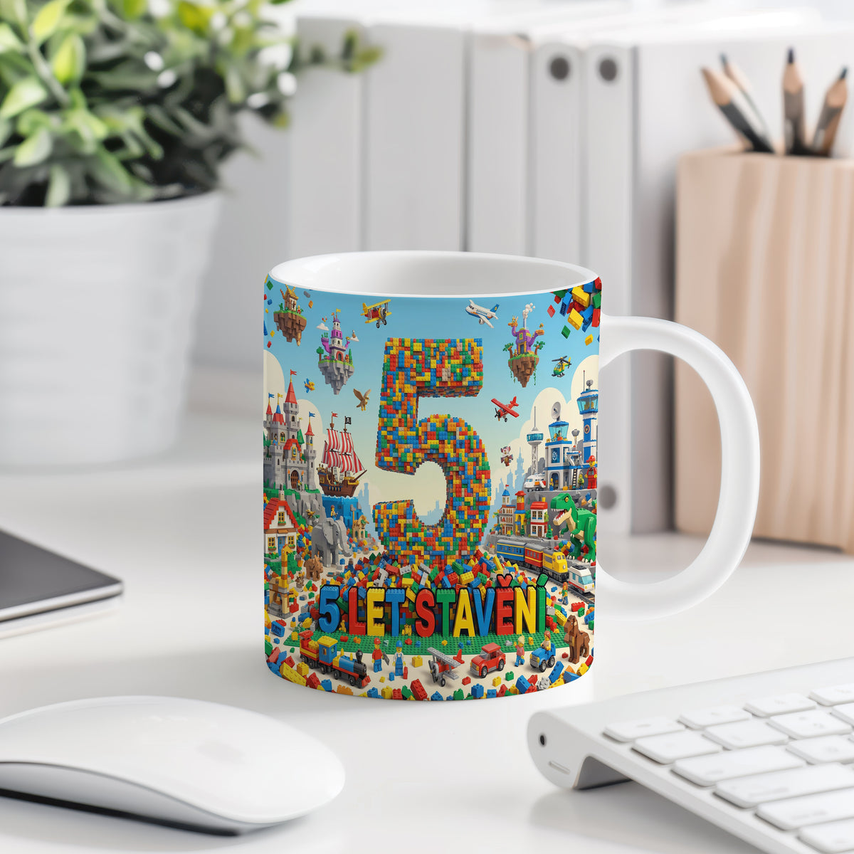 Narozeninový hrnek 5 let – 5 LET STAVĚNÍ
