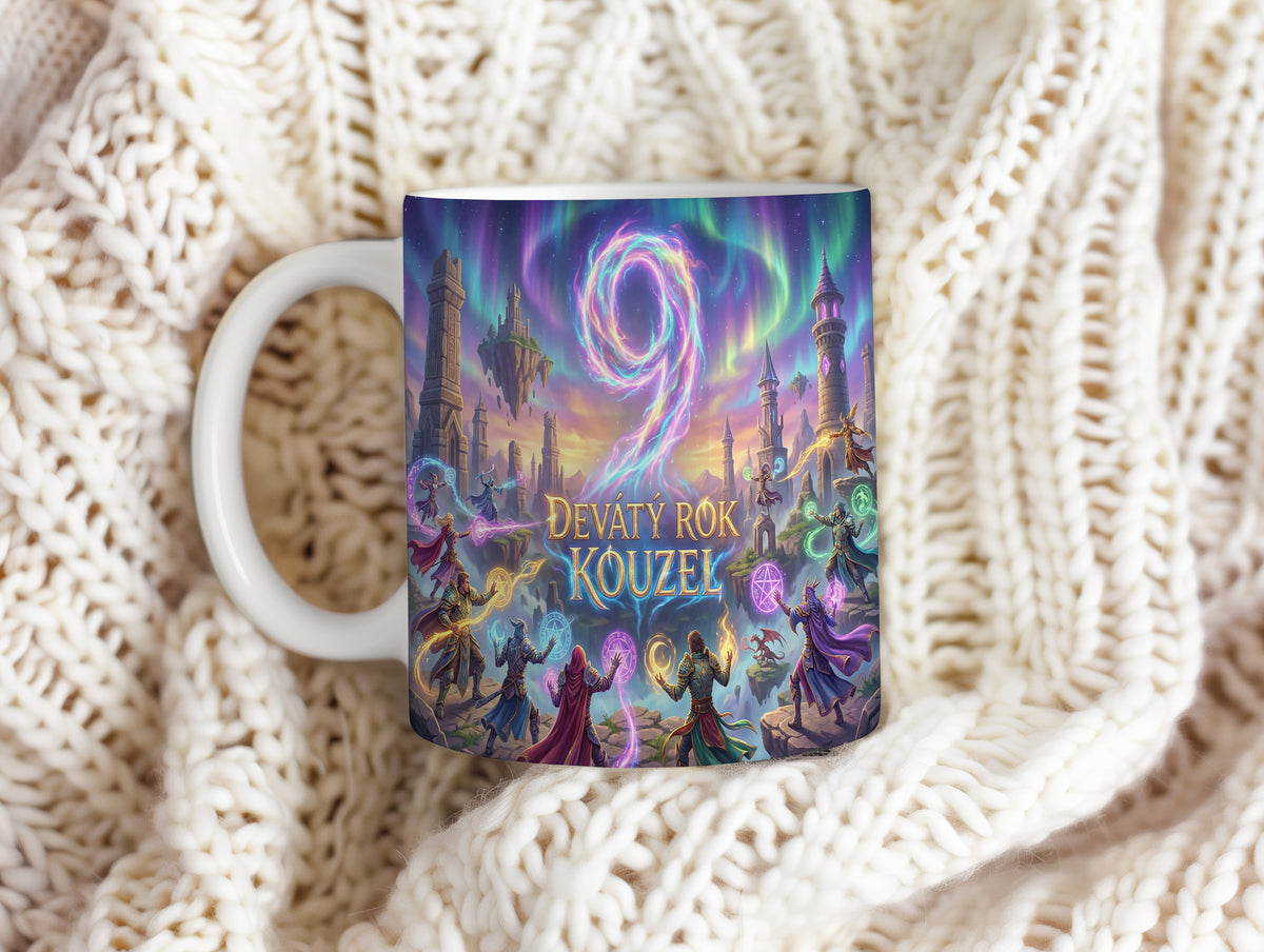 Narozeninový hrnek 9 let – DEVÁTÝ ROK KOUZEL