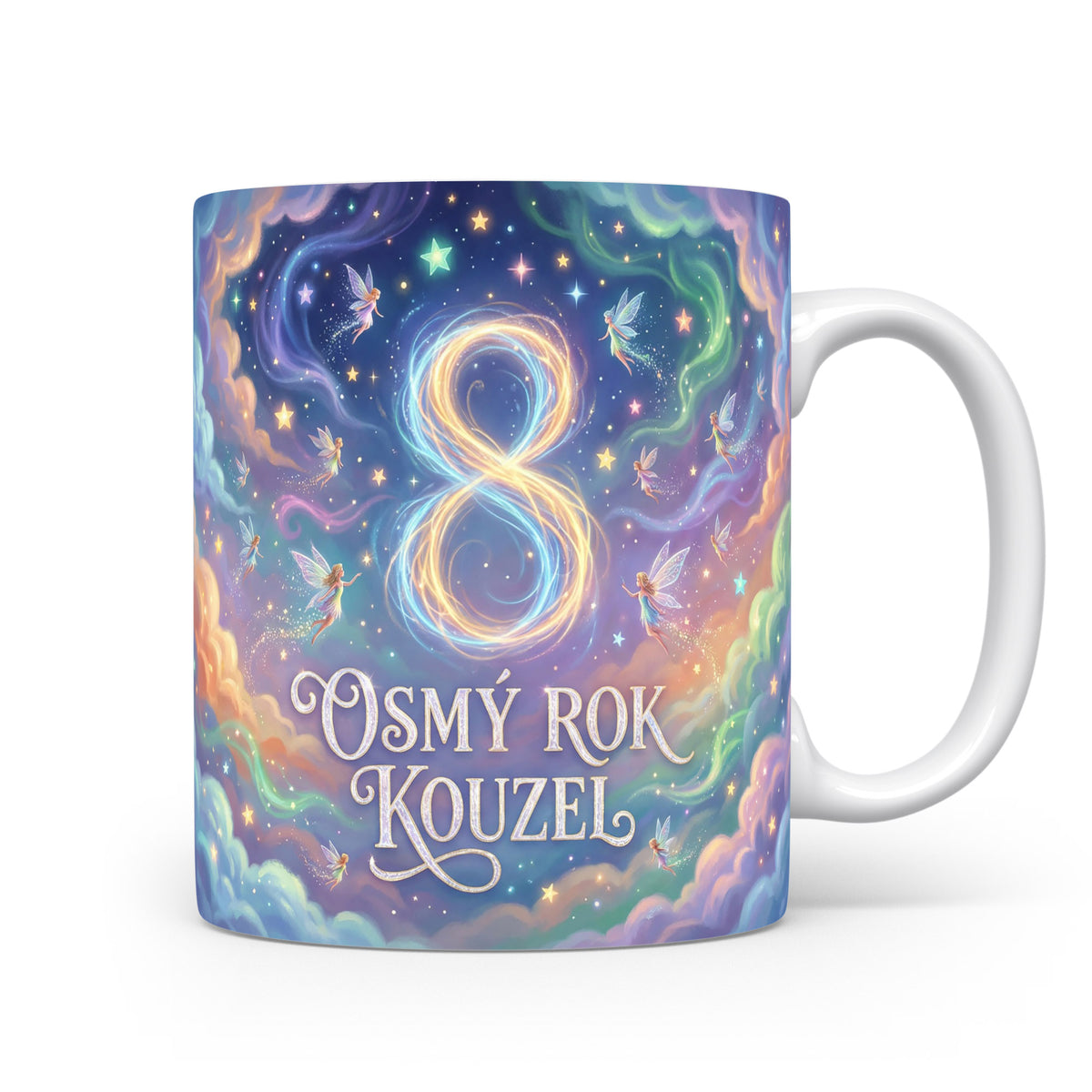 Hrnček s nápisem OSMÝ ROK KOUZEL