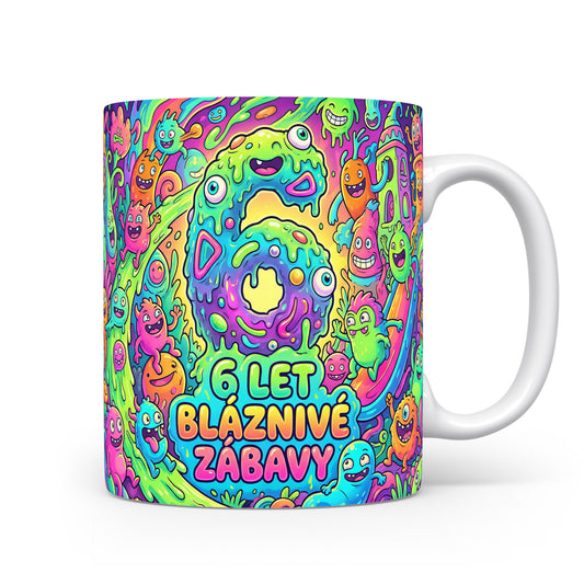 Hrnček s motivem 6 let bláznivé zábavy