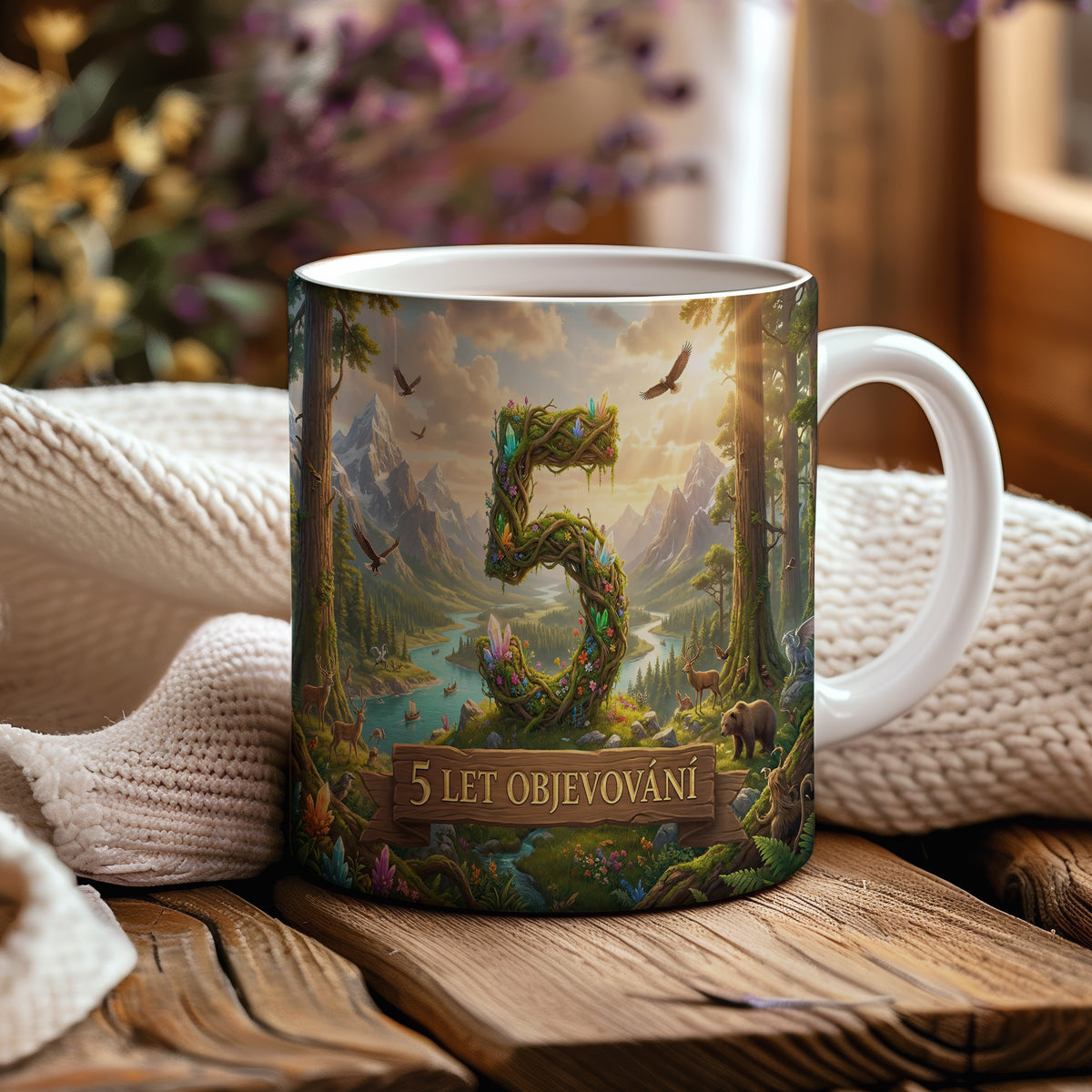 Narozeninový hrnek 5 let – 5 LET OBJEVOVÁNÍ