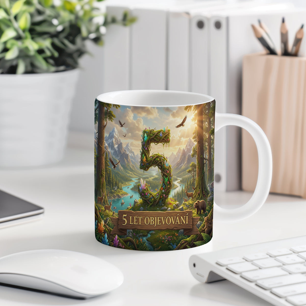 Narozeninový hrnek 5 let – 5 LET OBJEVOVÁNÍ
