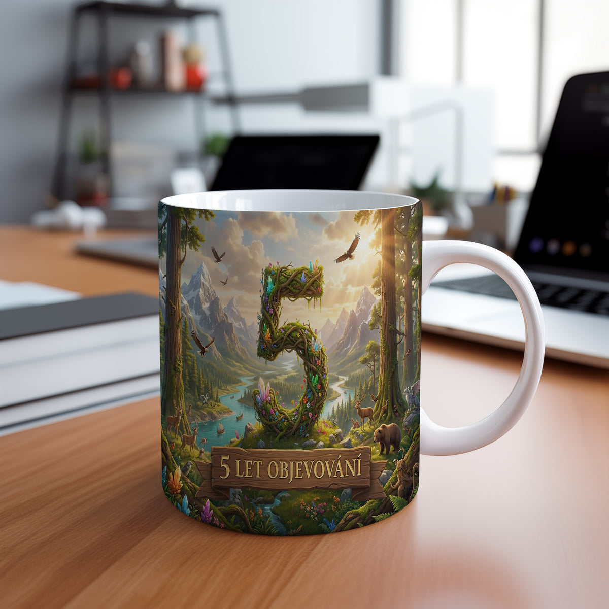 Narozeninový hrnek 5 let – 5 LET OBJEVOVÁNÍ