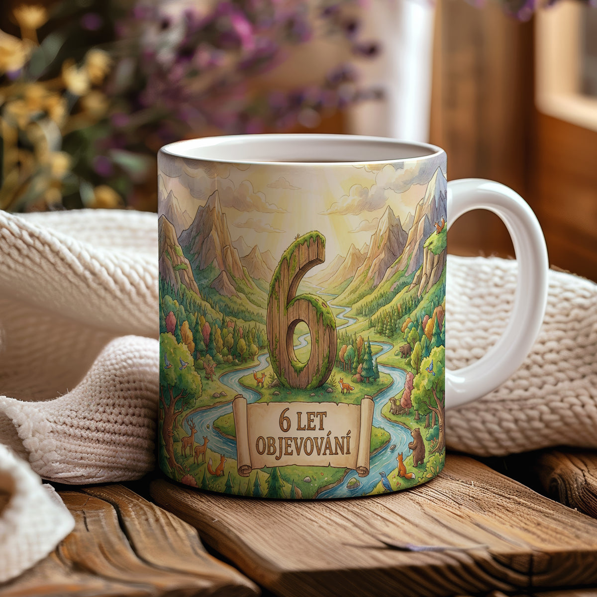 Narozeninový hrnek 6 let – 6 LET OBJEVOVÁNÍ