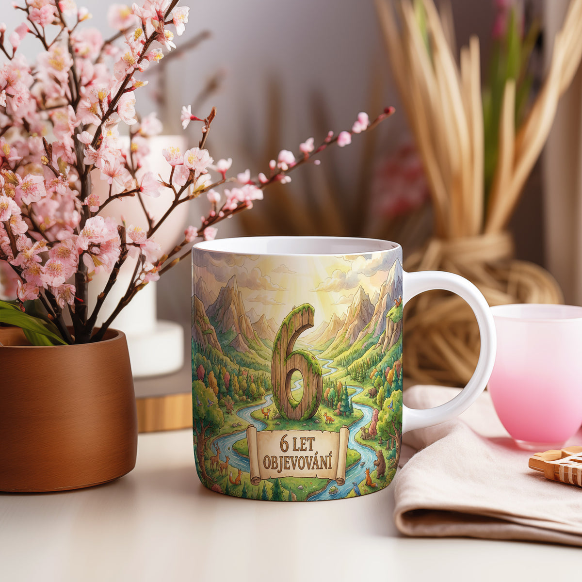Narozeninový hrnek 6 let – 6 LET OBJEVOVÁNÍ