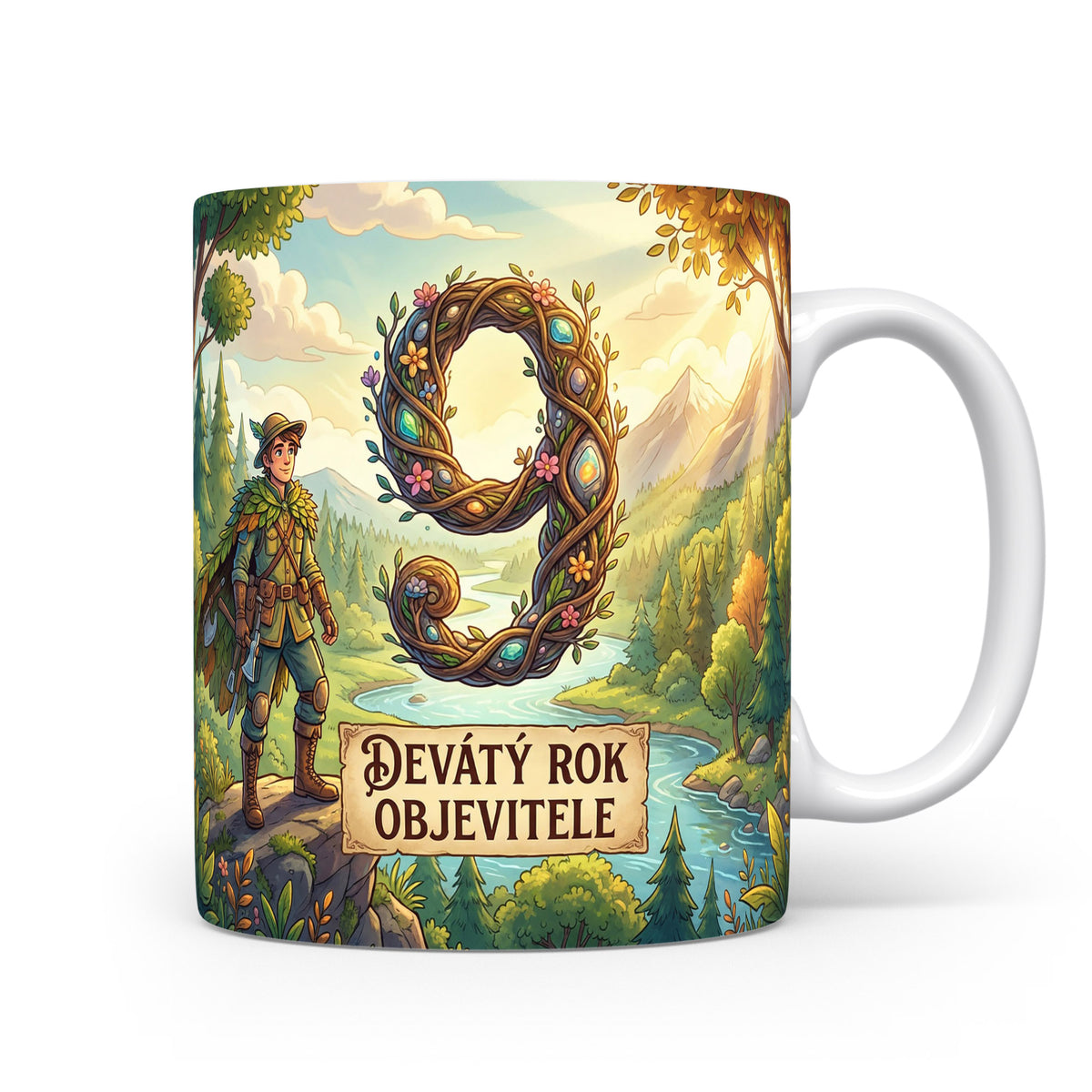 Hrnček s motivem devátého roku objevitele