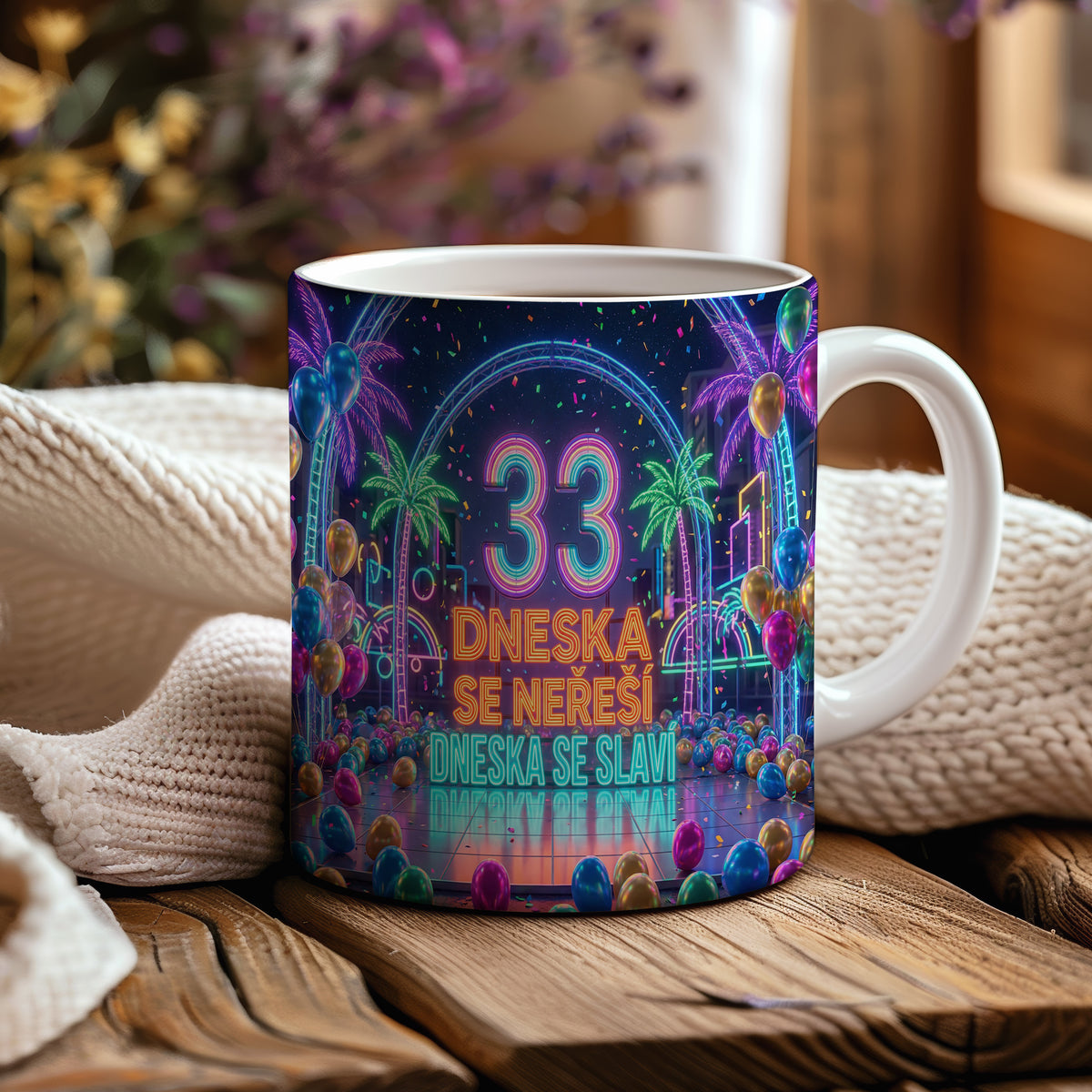 Narozeninový hrnek 33 let – DNESKA SE NEŘEŠÍ