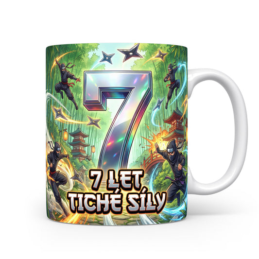 Hrnček s motivem 7 let tiché síly