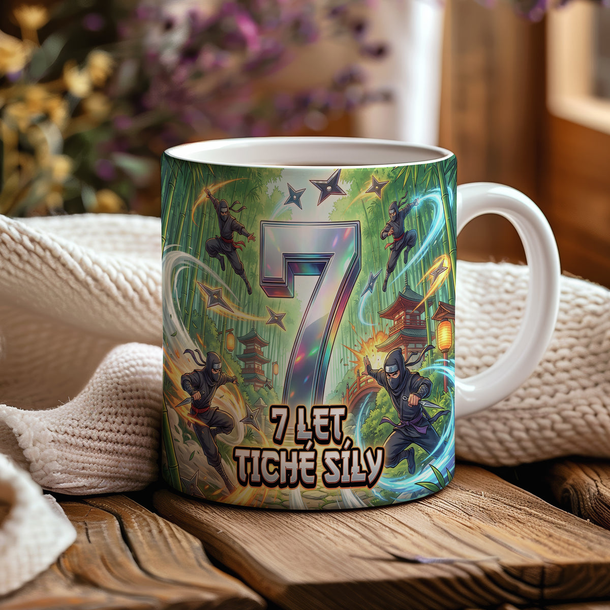Narozeninový hrnek 7 let – 7 LET TICHÉ SÍLY