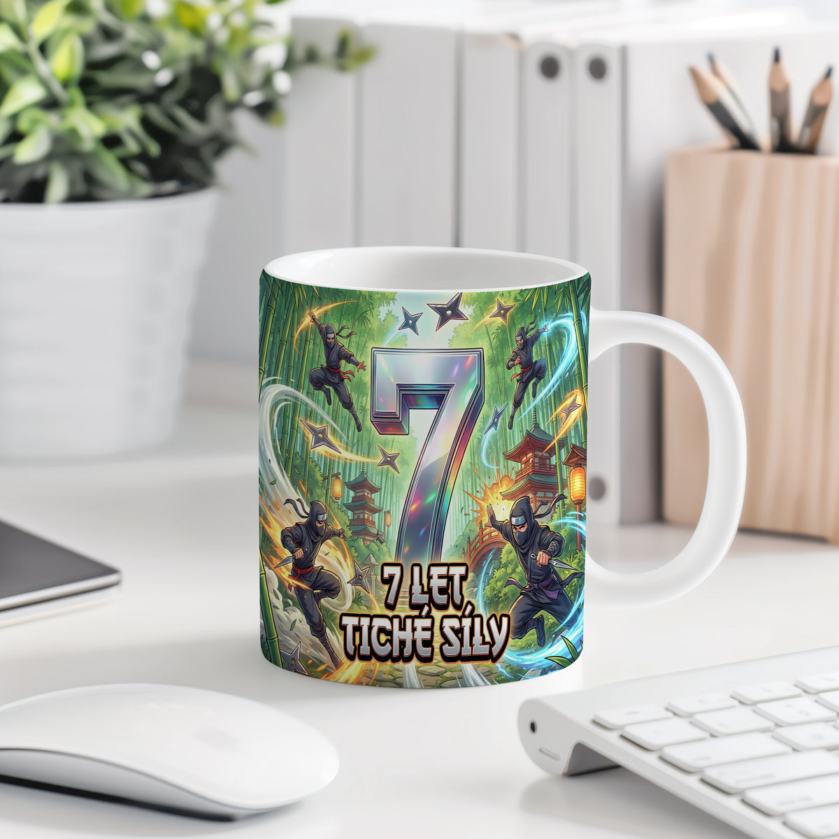Narozeninový hrnek 7 let – 7 LET TICHÉ SÍLY