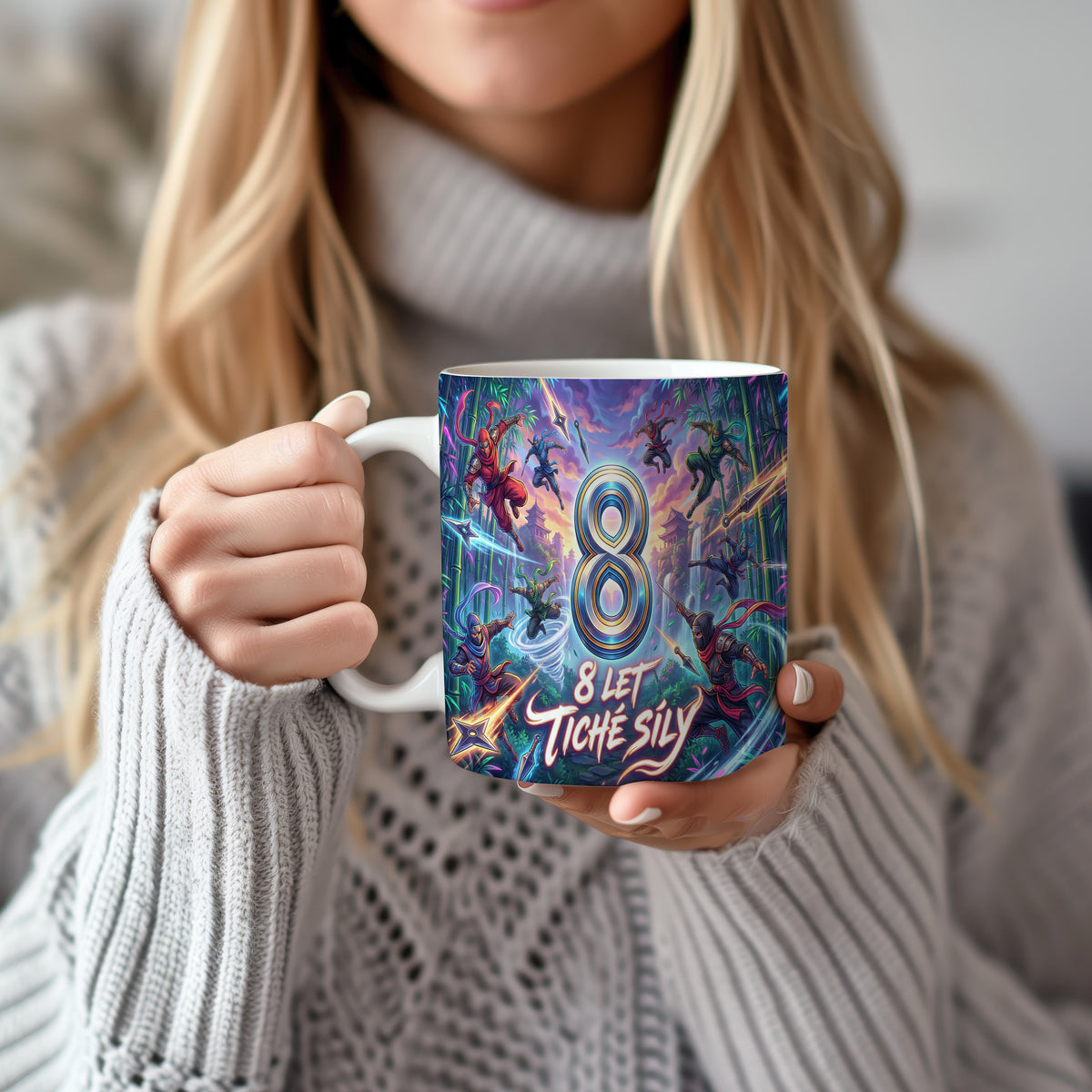 Narozeninový hrnek 8 let – 8 LET TICHÉ SÍLY