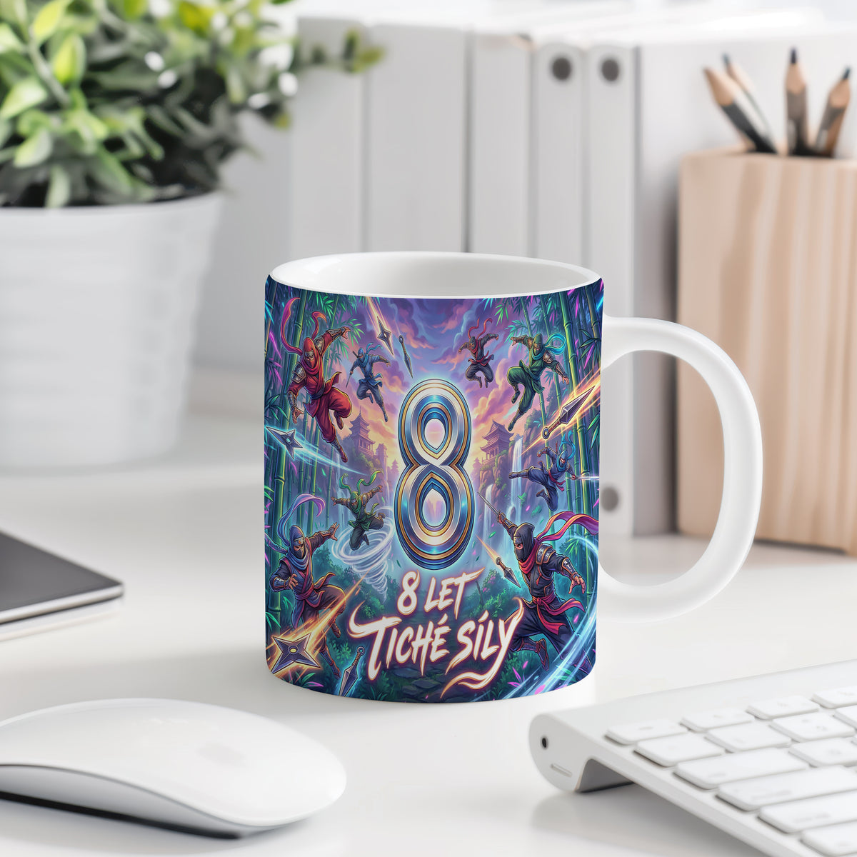 Narozeninový hrnek 8 let – 8 LET TICHÉ SÍLY