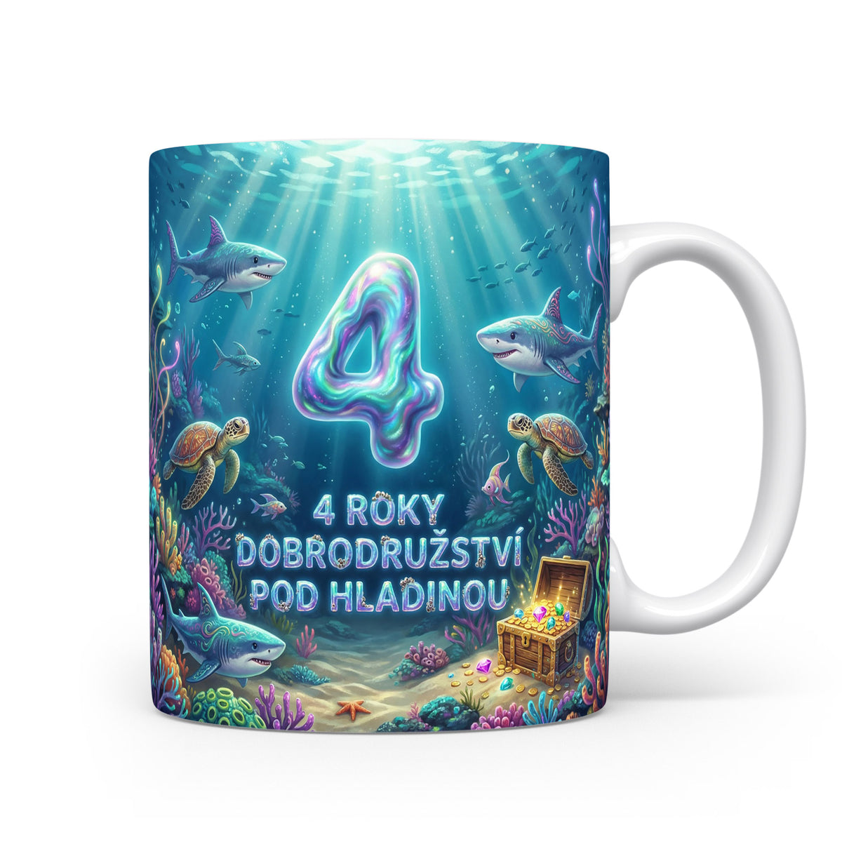 Hrnček s motivem podmořského dobrodružství