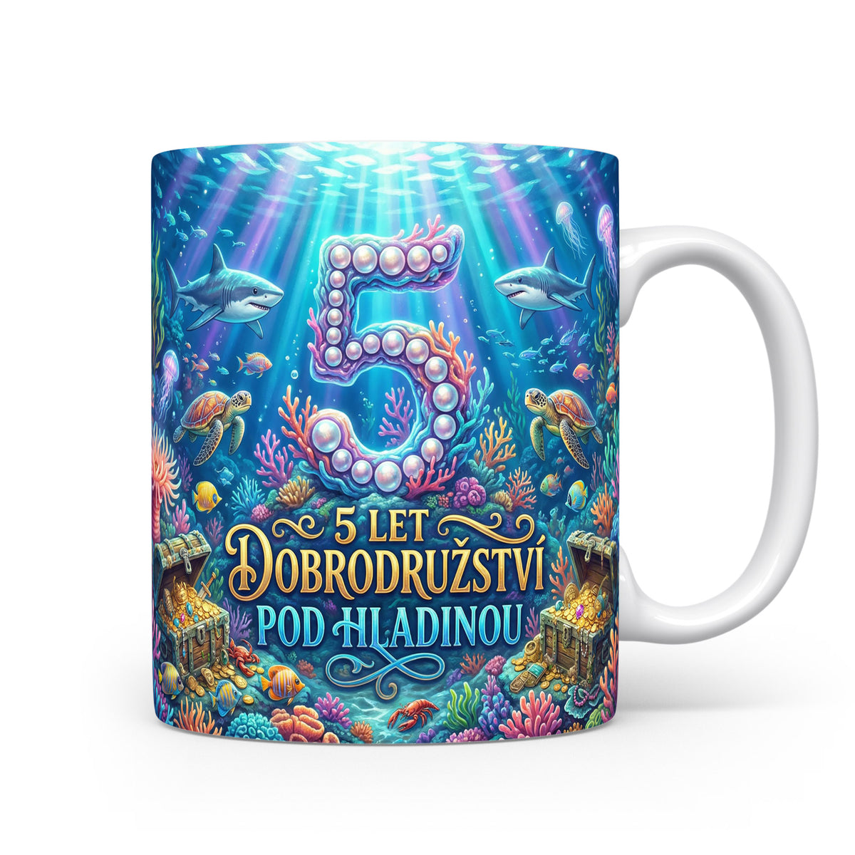 Hrnček s motivem podmořského dobrodružství