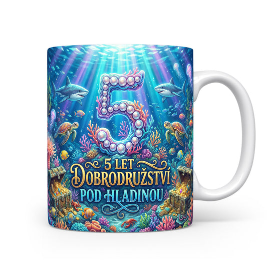 Hrnček s motivem podmořského dobrodružství