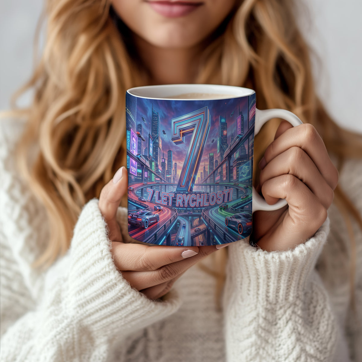Narozeninový hrnek 7 let – 7 LET RYCHLOSTI