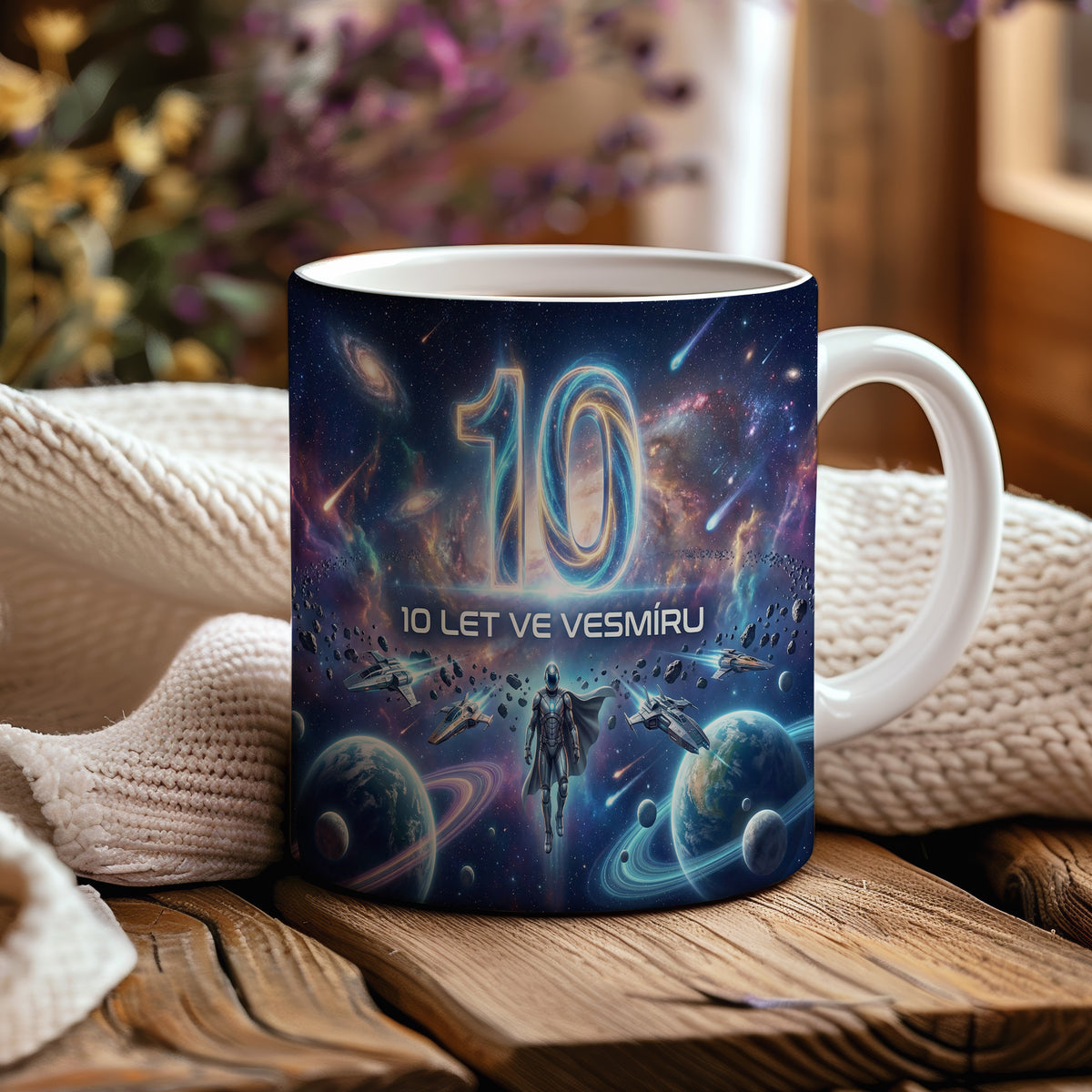 Narozeninový hrnek 10 let – 10 LET VE VESMÍRU