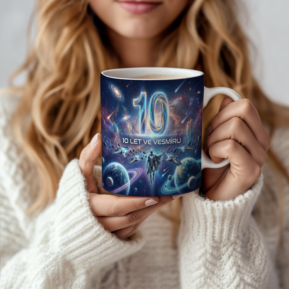 Narozeninový hrnek 10 let – 10 LET VE VESMÍRU