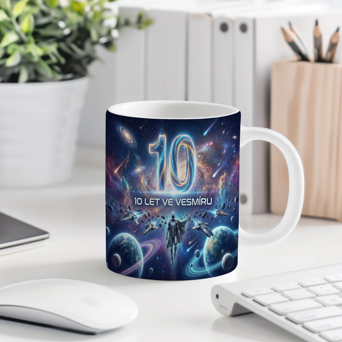 Narozeninový hrnek 10 let – 10 LET VE VESMÍRU