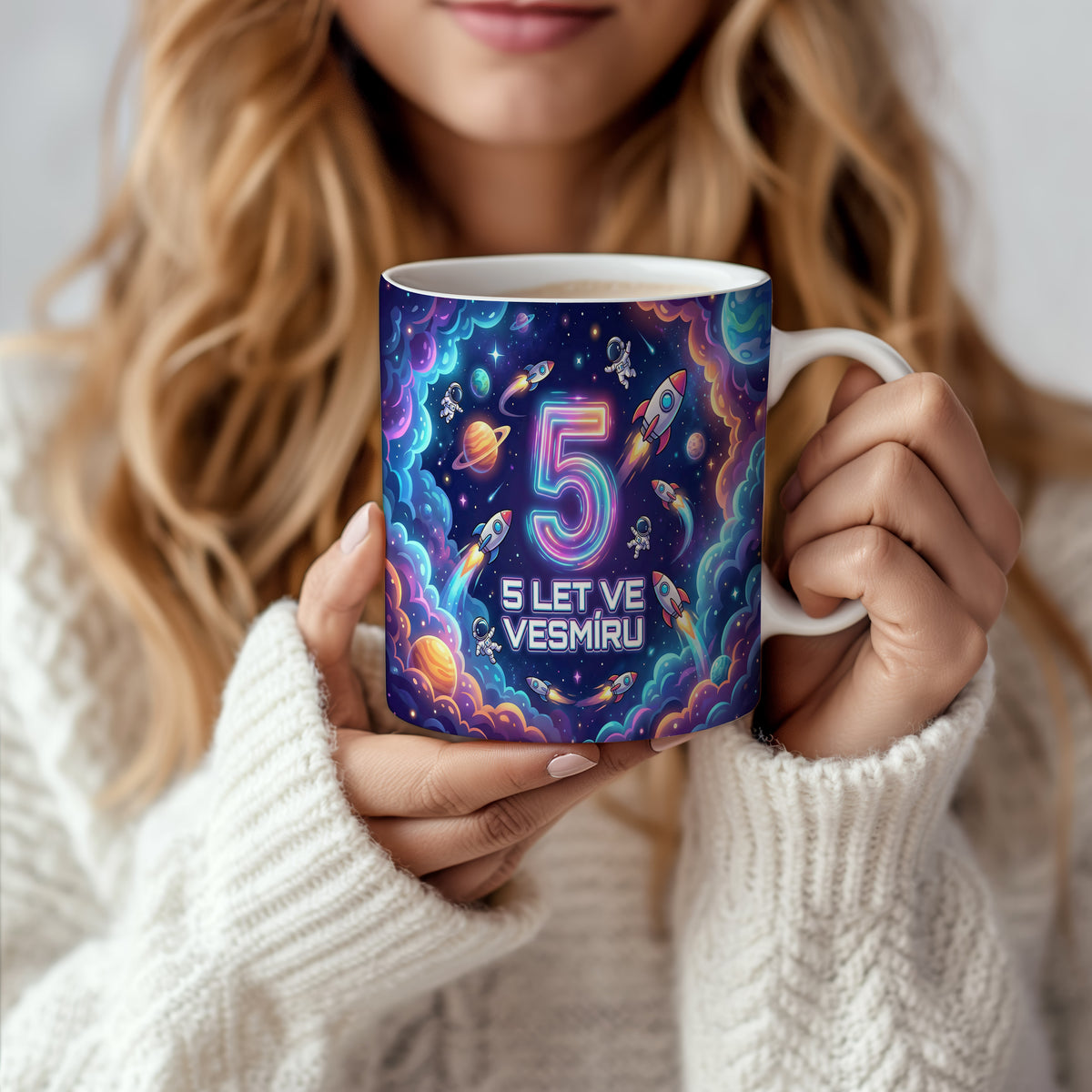 Narozeninový hrnek 5 let – 5 LET VE VESMÍRU