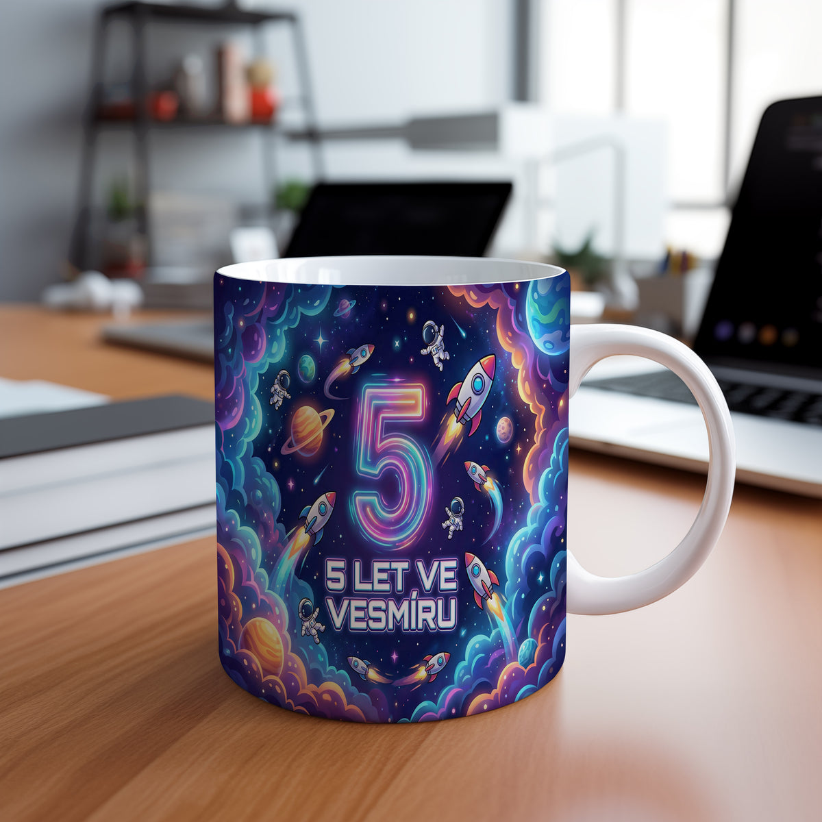 Narozeninový hrnek 5 let – 5 LET VE VESMÍRU