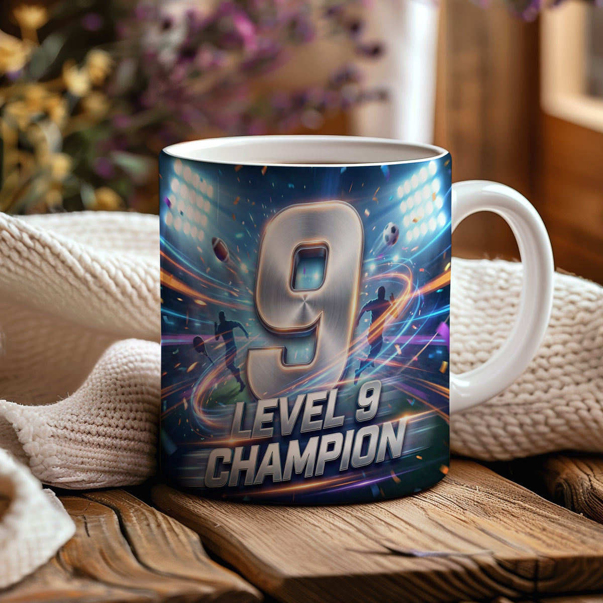 Narozeninový hrnek 9 let – LEVEL 9 CHAMPION