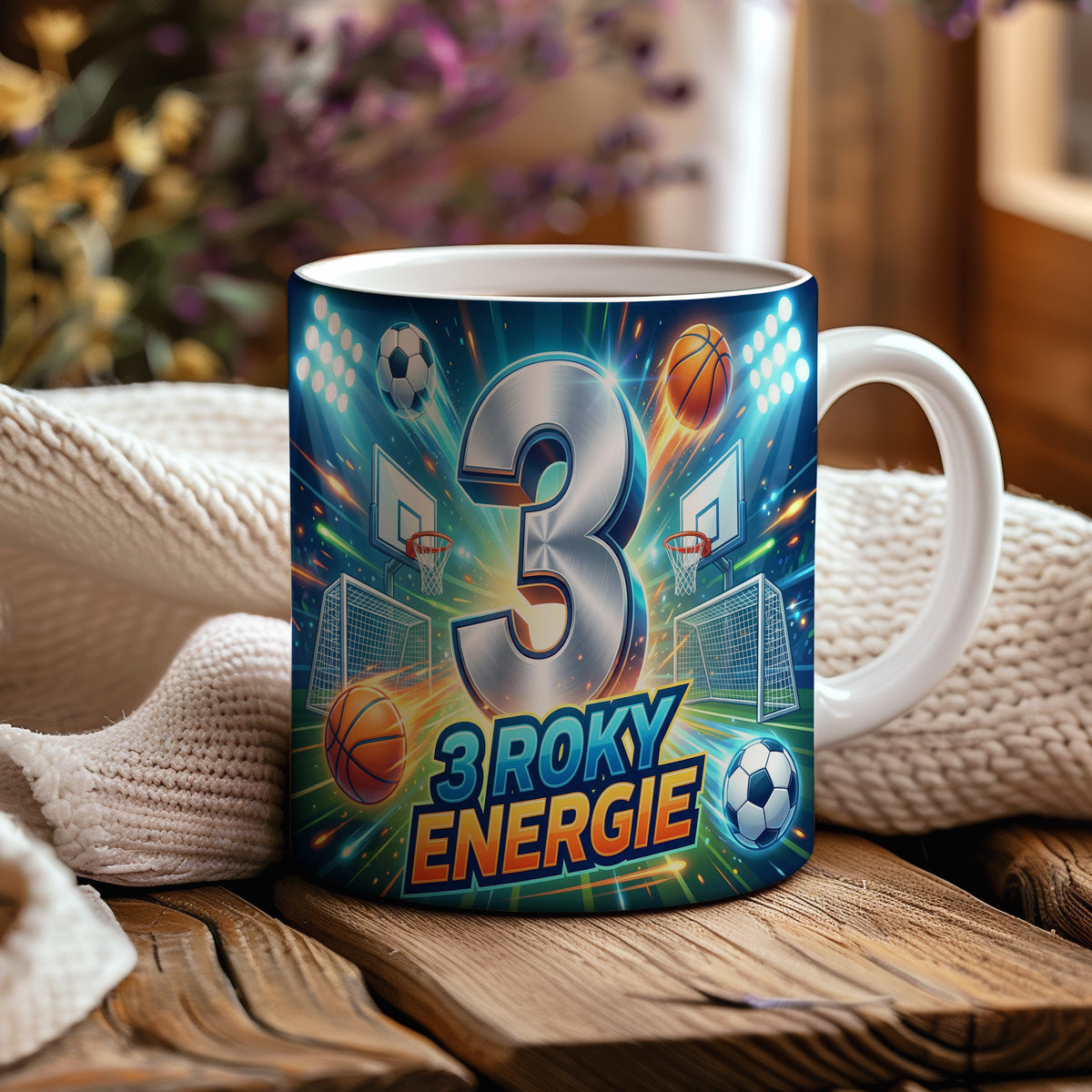 Narozeninový hrnek 3 roky – 3 ROKY ENERGIE
