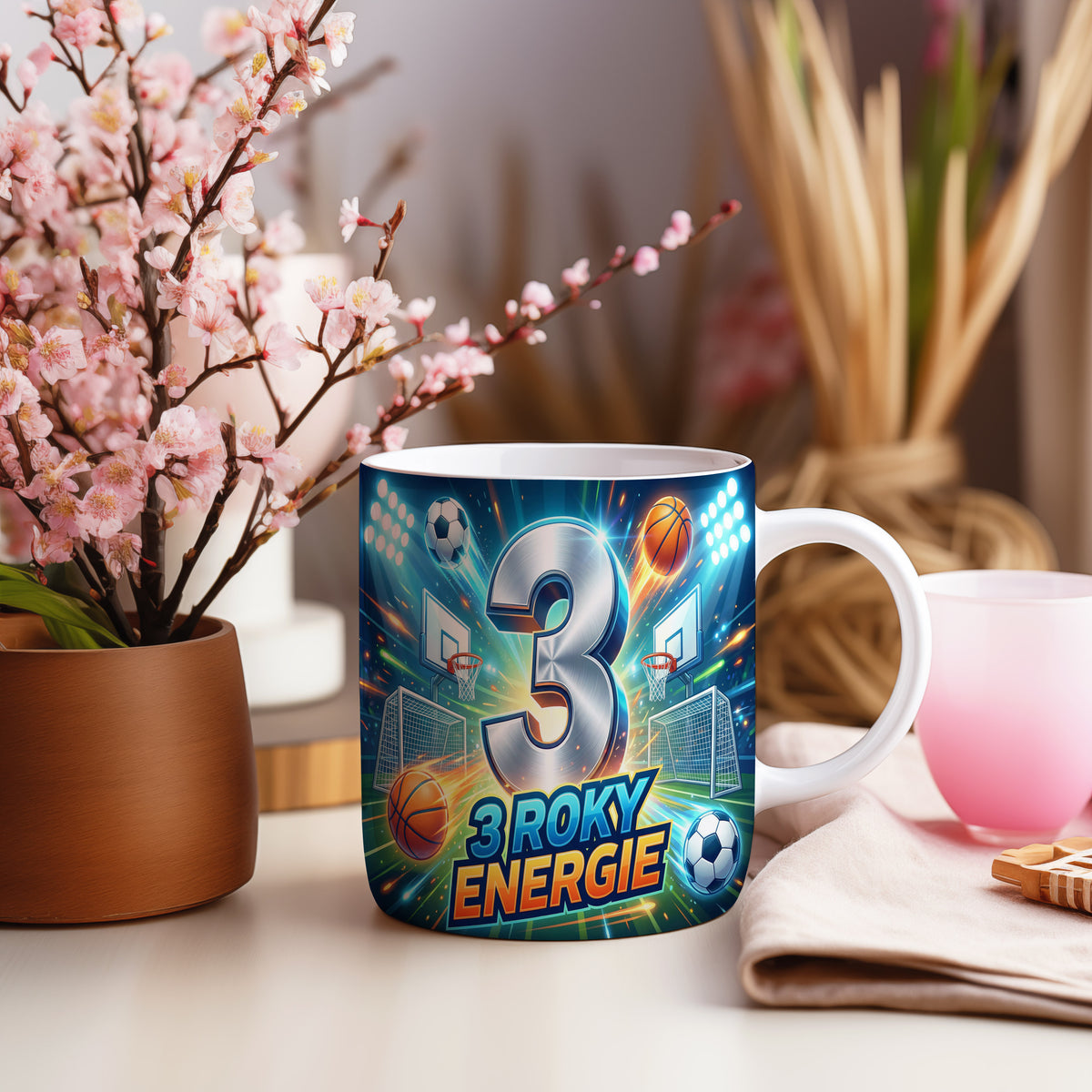 Narozeninový hrnek 3 roky – 3 ROKY ENERGIE