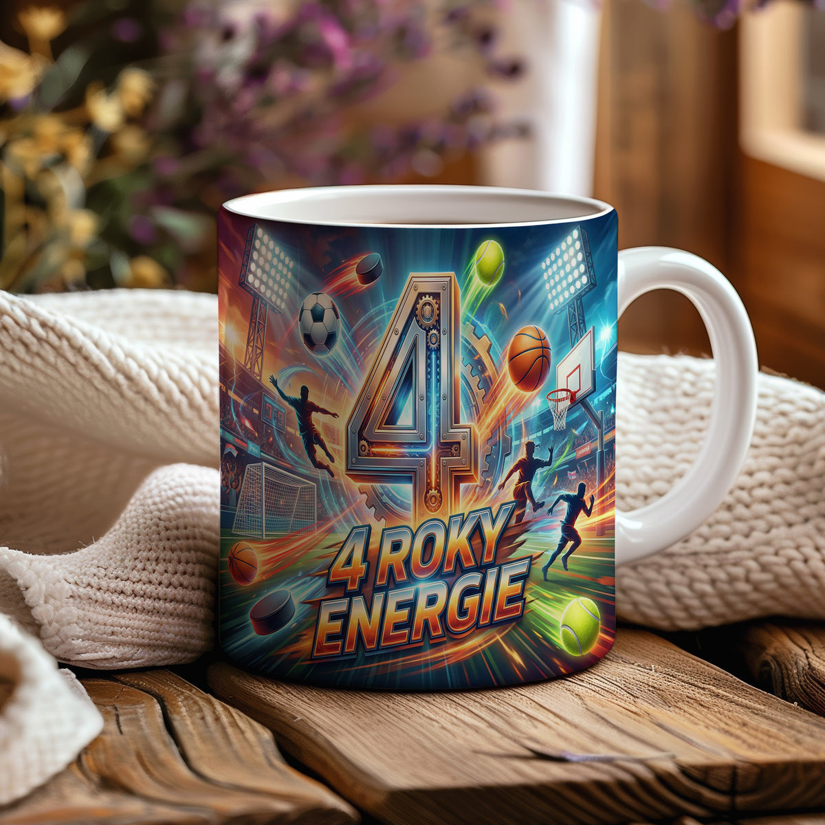 Narozeninový hrnek 4 roky – 4 ROKY ENERGIE