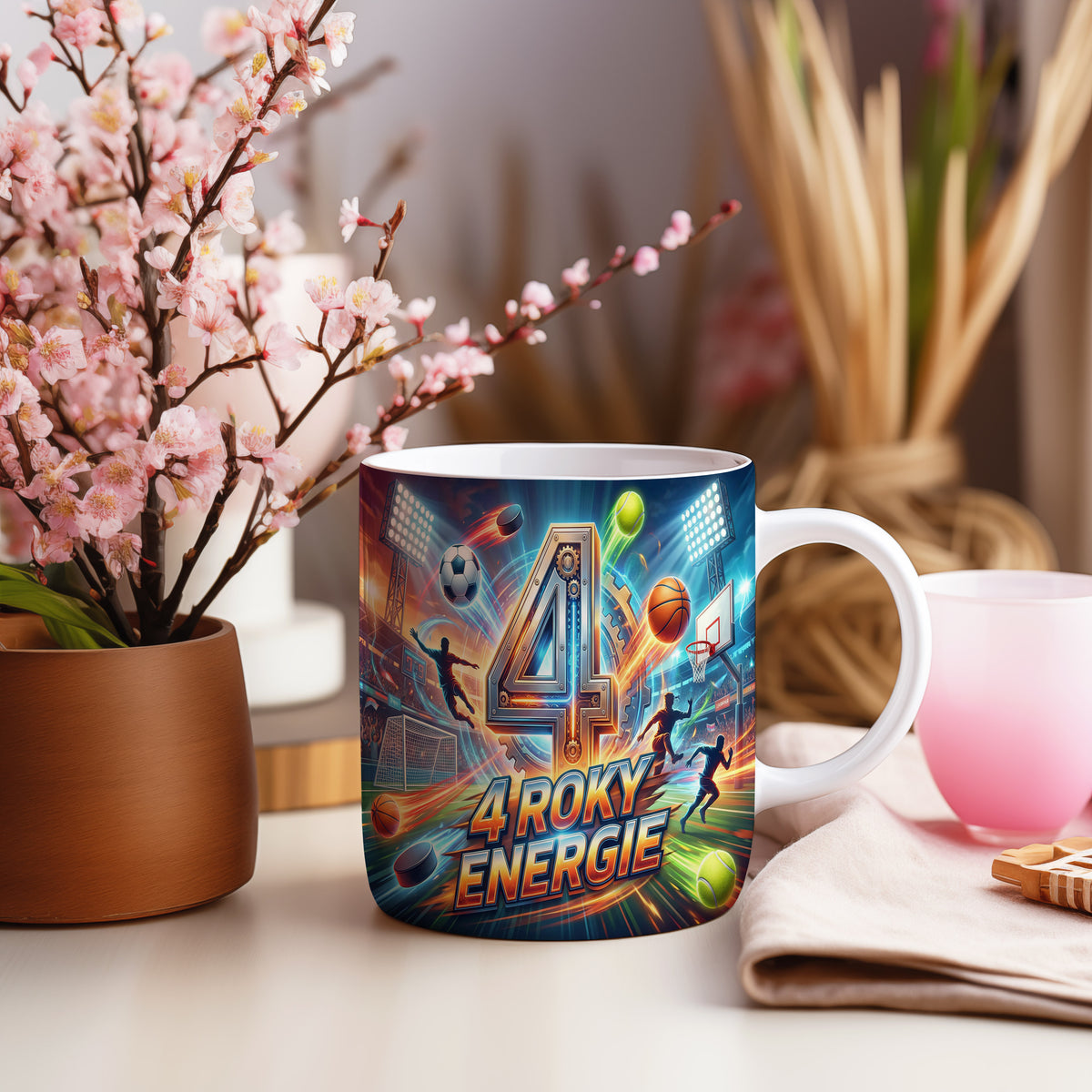 Narozeninový hrnek 4 roky – 4 ROKY ENERGIE