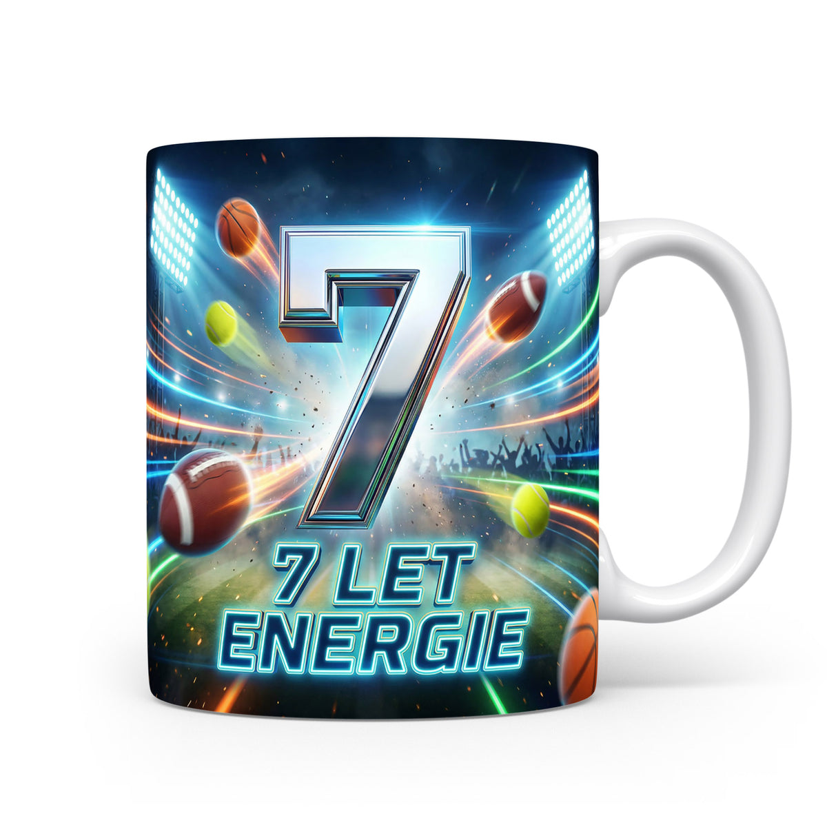 Hrnček s motivem 7 let energie
