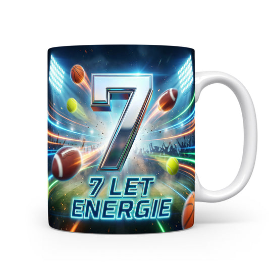 Hrnček s motivem 7 let energie