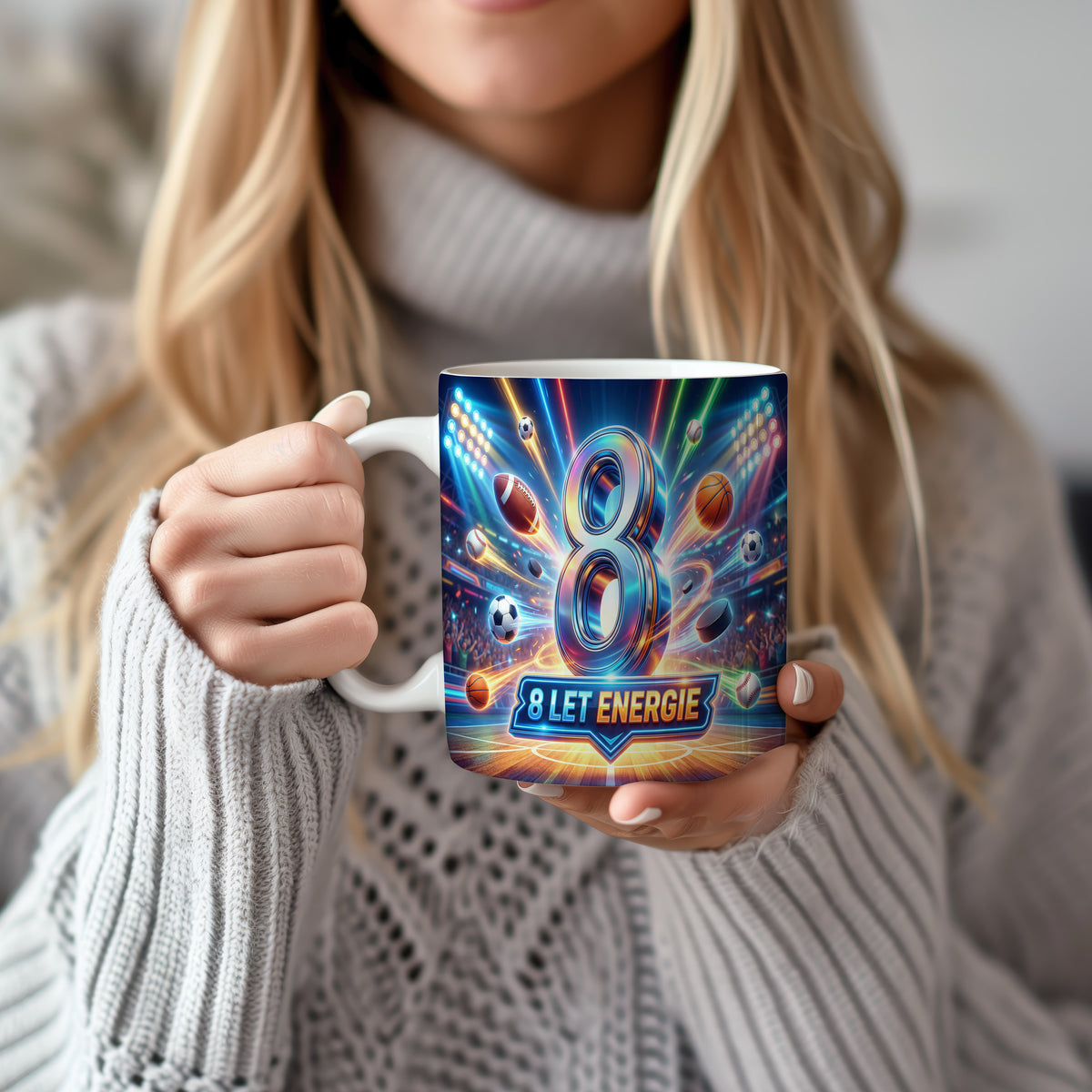 Narozeninový hrnek 8 let – 8 LET ENERGIE