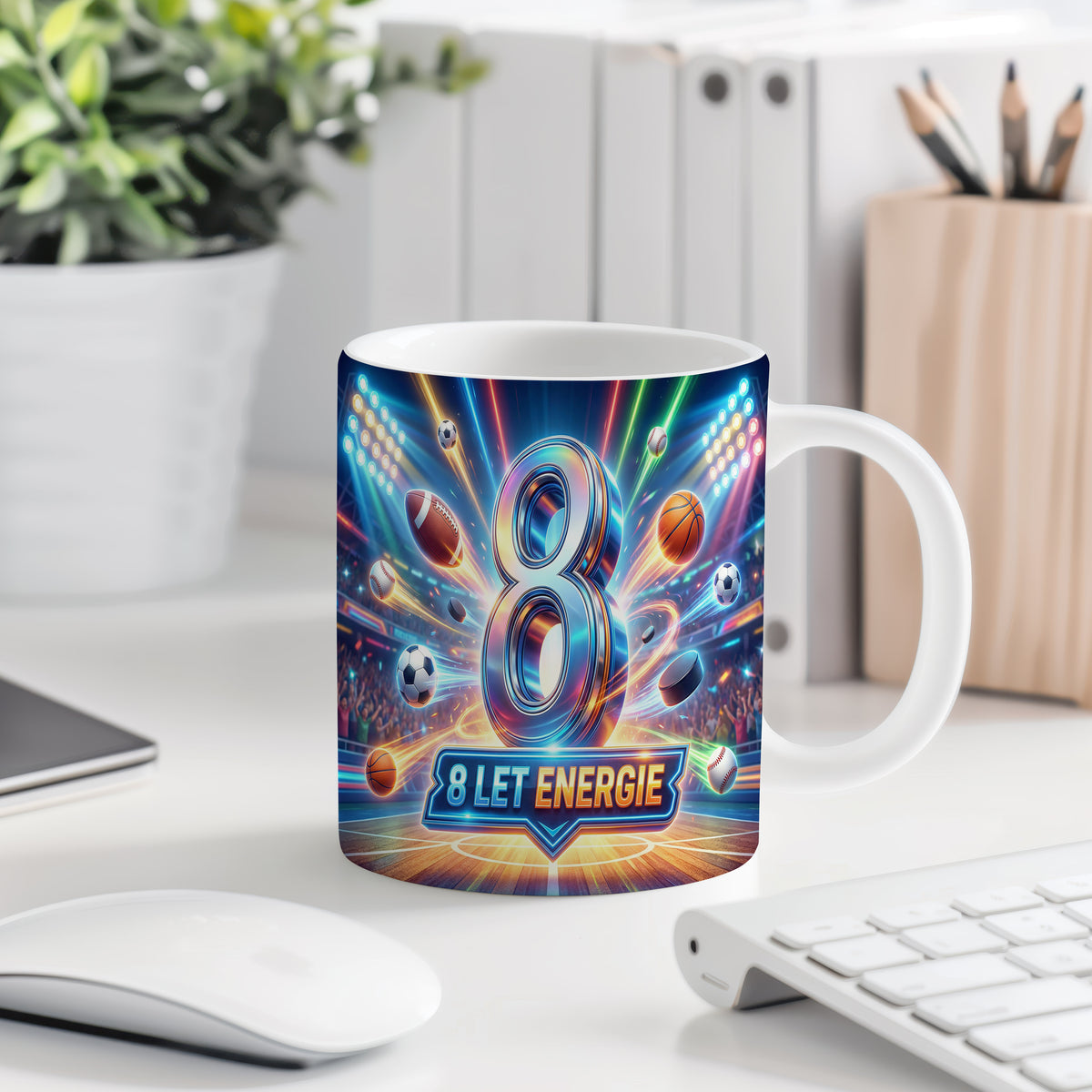 Narozeninový hrnek 8 let – 8 LET ENERGIE