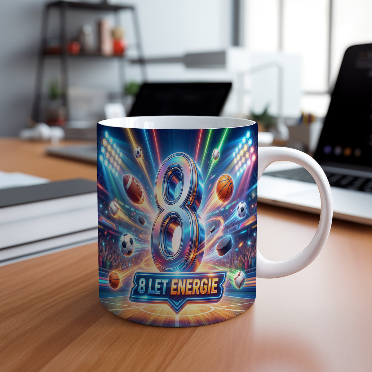 Narozeninový hrnek 8 let – 8 LET ENERGIE