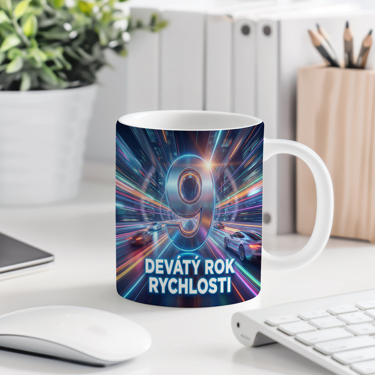 Narozeninový hrnek 9 let – DEVÁTÝ ROK RYCHLOSTI