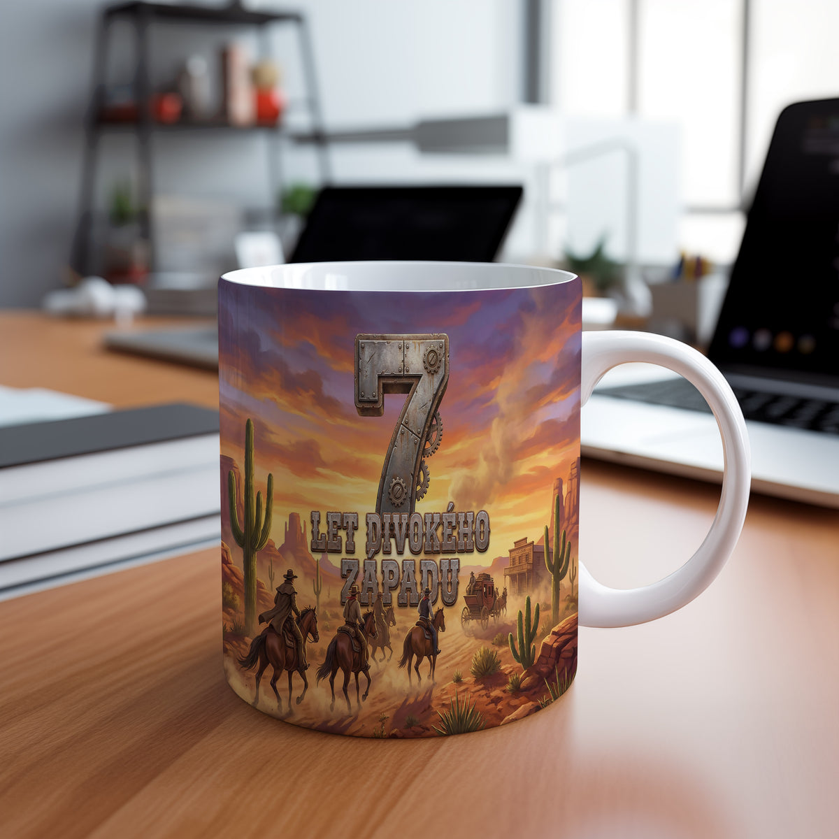 Narozeninový hrnek 7 let – LET DIVOKÉHO ZÁPADU