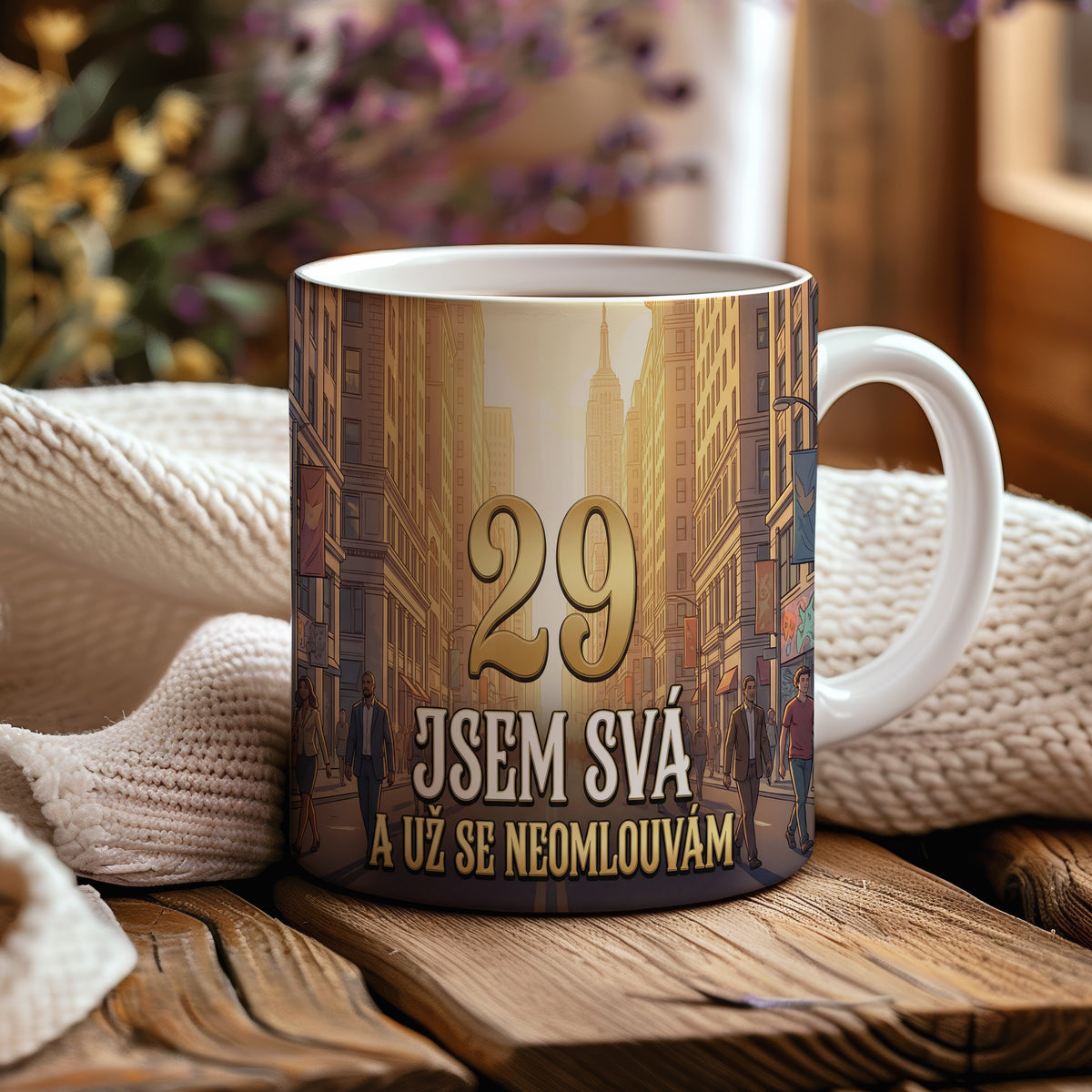 Narozeninový hrnek 29 let – JSEM SVÁ A UŽ SE NEOMLOUVÁM