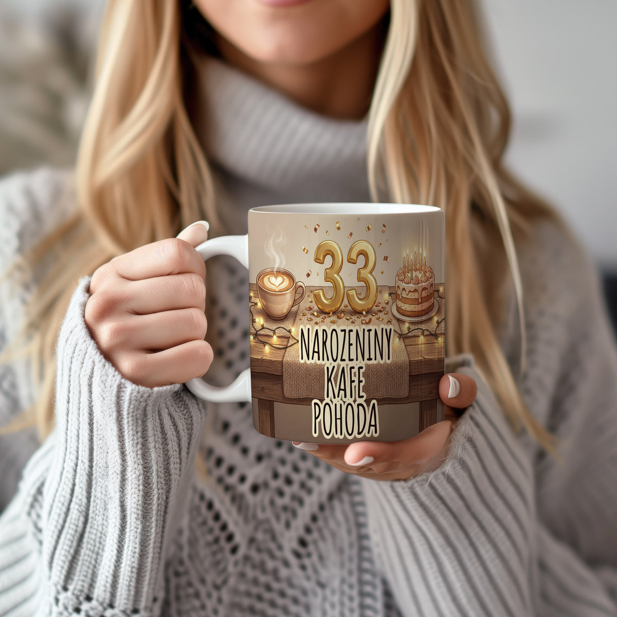 Narozeninový hrnek 33 let – NAROZENINY KAFE POHODA